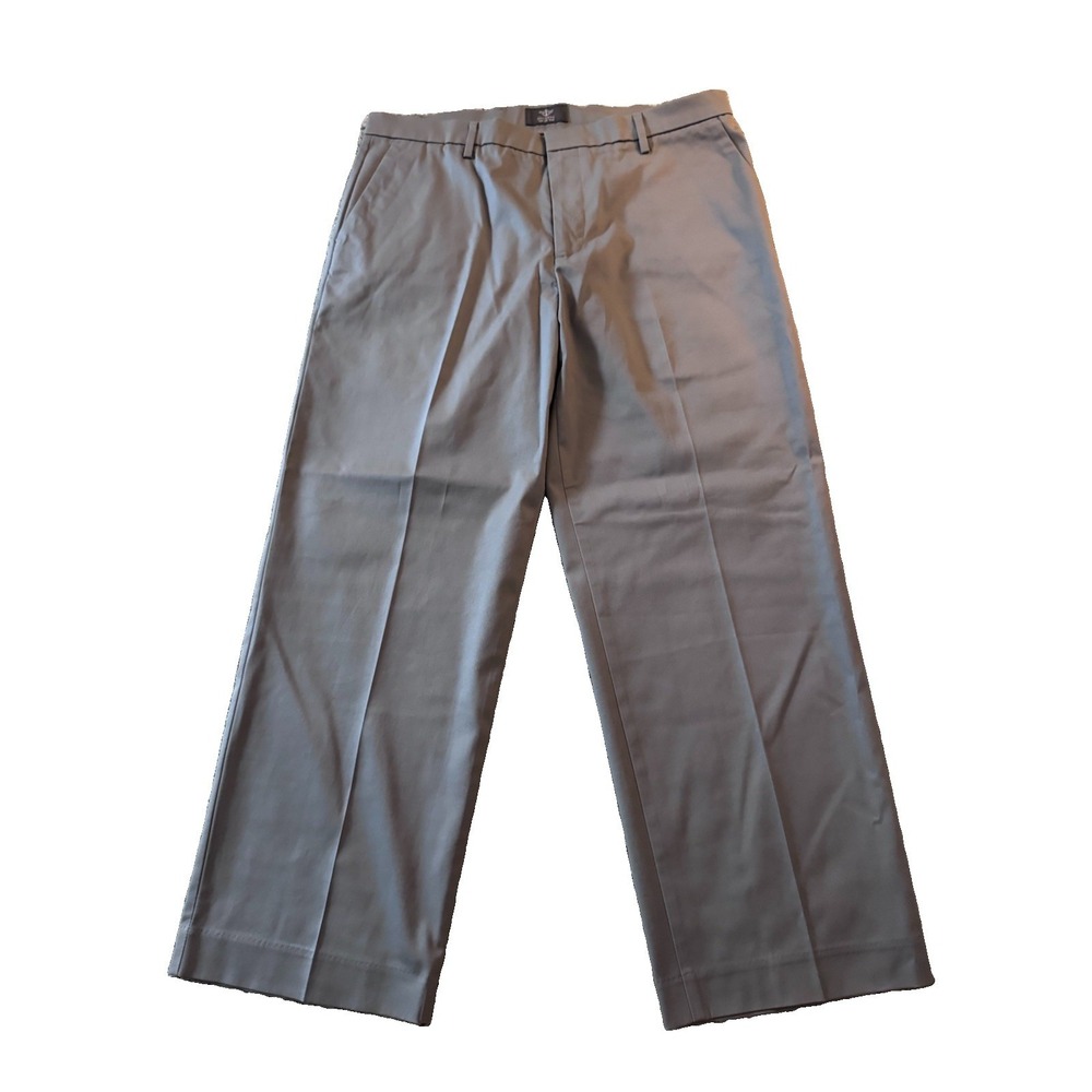 Dockers Mens Classic Fit Signature Iron Free Khaki Pants Size 36x29 Gray